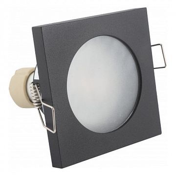 DK3015-BK DK3015-BK Встраиваемый светильник влагозащ., IP 44, 50 Вт, GU10, черный, алюминий  - фотография 4