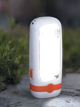 Б0025642 Фонарь кемпинговый светодиодный ЭРА White Edition KA10S аккумуляторный яркий походный светильник бело-оранжевый  - фотография 9