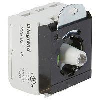 023007 Комплектующий блок для кнопок - Osmoz - для комплектации - с подсветкой - под винт - 24В~/= - 2Н.О. - красный - 3 поста