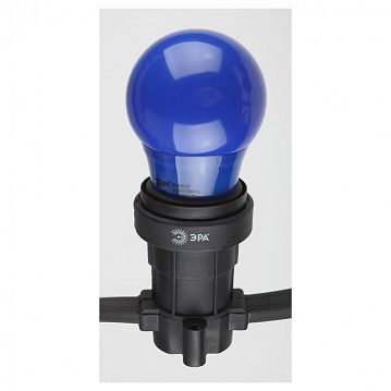 Б0049578 Лампочка светодиодная ЭРА STD ERABL50-E27 E27 / Е27 3Вт груша синий для белт-лайт  - фотография 5