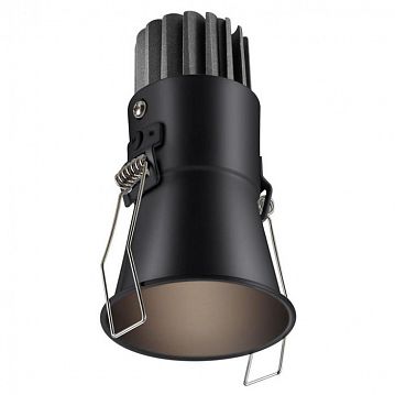 358907 358907 SPOT NT22 черный Встраиваемый светодиодный светильник с переключателем цветовой температуры IP20 LED 3000К|4000К|6000К 7W 220V LANG  - фотография 3