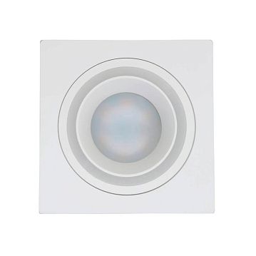 900454 900454 Встраиваемый светильник CAROSSO, 35W (GU10), L93, B93, H25, алюминий, белый / пластик, белый  - фотография 4