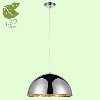 GRLSP-9972 MIDDLETOWN Подвесной светильник, цвет основания - хром, плафон - металл/стекло (цвет - хром), 1x10W E27
