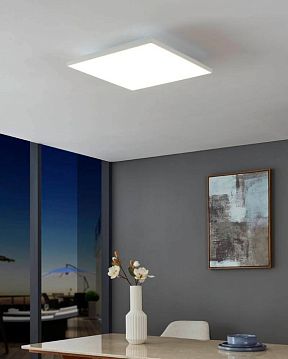 900704 900704 Потолочный светильник TURCONA-B, 21W (LED), 4000K, L437, B437, H70, сталь, алюминий, белый /  - фотография 2