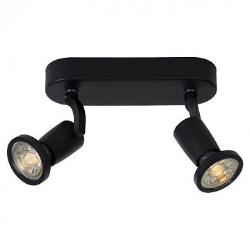 11903/10/30 JASTER LED спот 2xGU10/5W incl 350LM Black