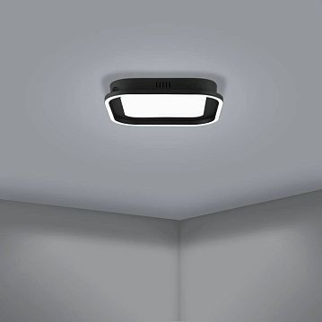 900602 900602 Потолочный светильник CALAGRANO, LED 21W, 3000lm, L375, B375, H60, сталь, черный/пластик, белый  - фотография 5
