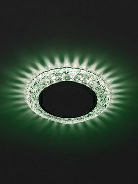 Б0029634 DK LD24 GR/WH Светильник ЭРА декор cо светодиодной подсветкой Gx53, зеленый (50/1000)  - фотография 4