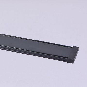 1002-TB-100 Unica шинопровод L1000*W30*H5, IP20, магнитный шинопровод черного цвета длиной 1м  - фотография 2