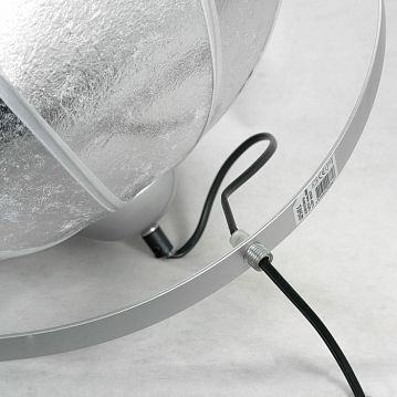 LSP-0557-C160 KLAMATH Потолочный светильник, цвет основания - серый, плафон - ткань (цвет - белый), 1x40W E27  - фотография 2