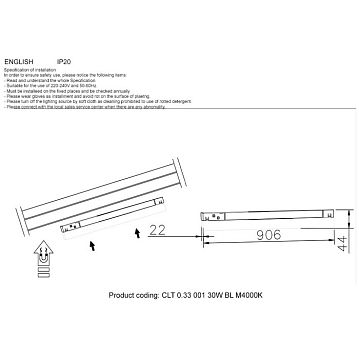 CLT 0.33 001 30W WH M4000K Светильник трековый магнитный CLT 0.33 001 30W WH M4000K  - фотография 3