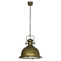 MONSEY Подвесной светильник, цвет основания - бронзовый, плафон - металл (цвет - бронзовый), 1x10W E27