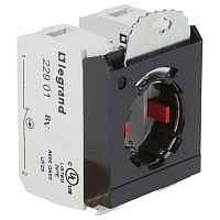 022973 Комплектующий блок для кнопок - Osmoz - для комплектации - без подсветки - под винт - 2Н.З. + 3-постовой монт. адаптер