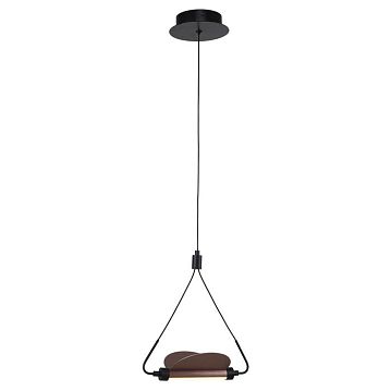 LSP-7196 Подвесной светильник, цвет основания - черный, плафон - акрил (цвет - белый), 1х3W LED