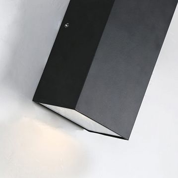 2681-2W Lenis уличный светильник D55*W90*H160, 2*LED*3W, 420LM, 3000K, IP54, included; каркас черного цвета, стеклянный рассеиватель белого цвета, два источника света  - фотография 4