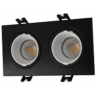 DK3072-BK+WH DK3072-BK+WH Встраиваемый светильник, IP 20, 10 Вт, GU5.3, LED, черный/белый, пластик