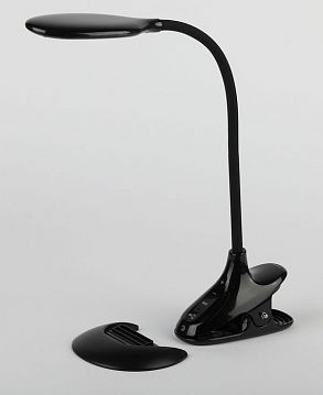 Б0019133 Настольный светильник ЭРА NLED-454-9W-BK светодиодный на прищепке со съемной вставкой-основанием черный, Б0019133  - фотография 6