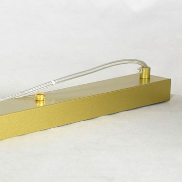 LSP-8748 Линейно-Подвесной светильник, цвет основания - матовое золото, плафон - керамика (цвет - белый), 6х25W G9  - фотография 7