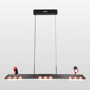 LSP-7173 Линейно-подвесной светильник, цвет основания - черный, плафон - акрил (цвет - белый), 11х3W LED