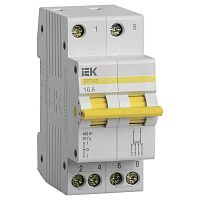 MPR10-2-016 Выключатель-разъединитель трехпозиционный ВРТ-63 2P 16А IEK