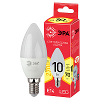 Б0032961 Лампочка светодиодная ЭРА RED LINE ECO LED B35-10W-827-E14 Е14 / E14 10Вт свеча теплый белый свет