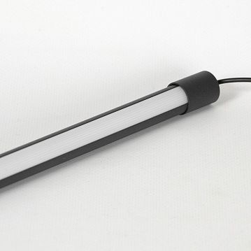 LSP-7115 Подвесной светильник, цвет основания - черный, плафон - акрил (цвет - белый), 1х8W led  - фотография 3
