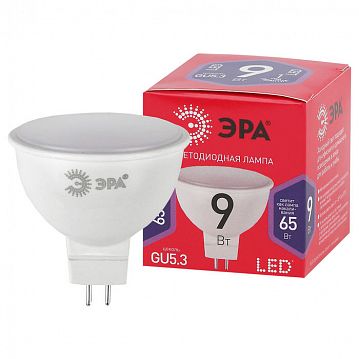 Б0045353 Лампочка светодиодная ЭРА RED LINE LED MR16-9W-865-GU5.3 R GU5.3 9 Вт софит холодный дневной свет