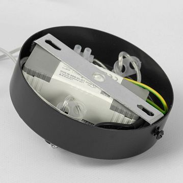 LSP-7089 Подвесной светильник, цвет основания - черный, плафон - стекло (цвет - прозрачный), 3+1х3х25+13W G9+LED  - фотография 6