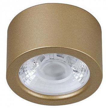 2807-1U Deorsum потолочный светильник D65*H40, 1*LED*7W, 560LM, 4000K, included; накладной светильник, каркас золотого цвета  - фотография 2