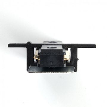 10358 Коннектор прямой для встраиваемого шинопровода, черный, LD1004  - фотография 3