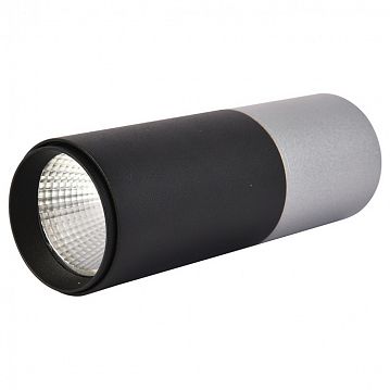3072-1C Deepak потолочный светильник D50*H139, LED*5W, 350LM, 4000K, IP20, included; накладной светильник, каркас сочетает в себе два цвета - серебро и матовый черный  - фотография 3
