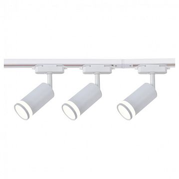 4029-3U Imago потолочный светильник L2010*W50*H188, 3*LED*6W, 300LM, 4000K, IP20, included; каркас белого цвета, в комплект трековой системы входят: 3 спота, шинопровод (2х1м) и коннектор, угол поворота до 90°