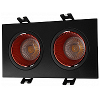 DK3072-BK+RD DK3072-BK+RD Встраиваемый светильник, IP 20, 10 Вт, GU5.3, LED, черный/красный, пластик