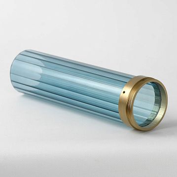 LSP-8867 Подвесной светильник, цвет основания - черный, плафон - стекло (цвет - голубой), 1х9W E27  - фотография 2