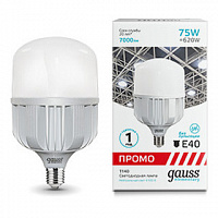 60428 Лампа Gauss Elementary T140 75W 7000lm 4100K E40 Promo LED 1/12