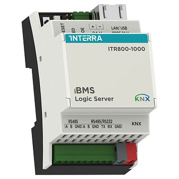 ITR800-1000 iBMS Сервер интеграции и автоматизации, логический контроллер. Работа с протоколами KNX, Modbus, BACnet, TCP/IP. Встроенные интерфейсы KNX-TP, RS-485, RS-485/RS-232, Ethernet, питание 24В или PoE, на DIN рейку, 3ТЕ  - фотография 3
