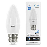 30232 Лампа Gauss Elementary Свеча 12W 950lm 6500K E27 LED 1/10/100