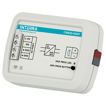 ITR830-0007 Шлюз KNX для интеграции кондиционеров Arcelik AC, двусторонняя коммуникация, сцены, логические функции, в установочную коробку, 88x62x27 мм  - фотография 2