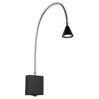 BUDDY Бра LED 3W flex L54 (8x8x2,5cm) Black, 18293/03/30