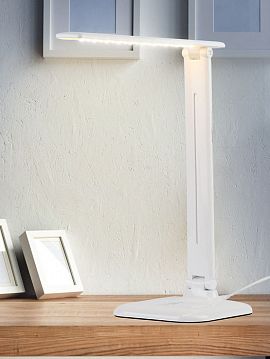 Б0031612 Настольный светильник ЭРА NLED-462-10W-W светодиодный белый, Б0031612  - фотография 2