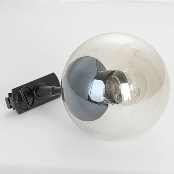 LSP-8167-TAB Потолочный светильник, цвет основания - черный, плафон - стекло (цвет - янтарный), 1х40W E27  - фотография 4