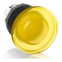 1SFA611124R1103 Кнопка MPM1-11Y ГРИБОК желтая (только корпус) без фиксации с подсветкой 40мм