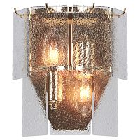 LSP-8711 Бра настенное, цвет основания - блестящее золото, плафон - стекло (цвет - прозрачный), 2х40W E14, LSP-8711