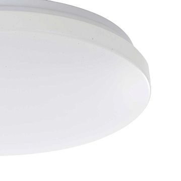 900363 900363 Настенно-потолочный светильник FRANIA-S, LED 18W, 1850lm, IP44, H55, ?310, сталь, белый/пластик с эффектом кристаллов, белый  - фотография 4