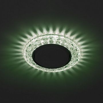 Б0029634 DK LD24 GR/WH Светильник ЭРА декор cо светодиодной подсветкой Gx53, зеленый (50/1000)  - фотография 3