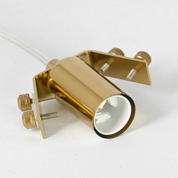 LSP-8834 Подвесной светильник, цвет основания - блестящее золото, плафон - стекло (цвет - белый), 1х40W E14  - фотография 4
