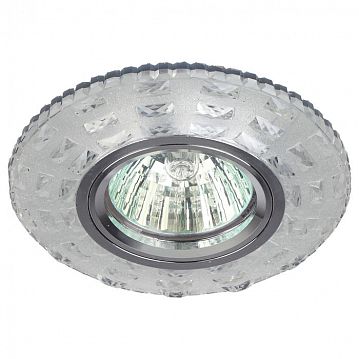 Б0028083 DK LD8 SL/WH Светильник ЭРА декор cо светодиодной подсветкой MR16, прозрачный (50/1750)  - фотография 2