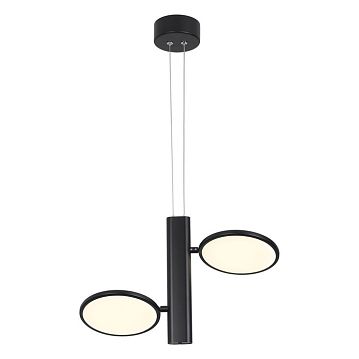 LSP-7084 Подвесной светильник, цвет основания - черный, плафон - акрил (цвет - белый), 2х6W led  - фотография 2