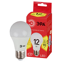 Б0030026 Лампочка светодиодная ЭРА RED LINE ECO LED A60-12W-827-E27 Е27 / E27 12Вт груша теплый белый свет