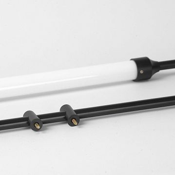 LSP-7154 Линейно-подвесной светильник, цвет основания - черныйбронзовый, плафон - акрил (цвет - прозрачный), 1х25W LED  - фотография 3
