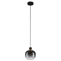 99616 99616 Подвесной потолочный светильник (люстра) OILELL, 1x40W, E27, H1100, Ø190, сталь/стекло, черный